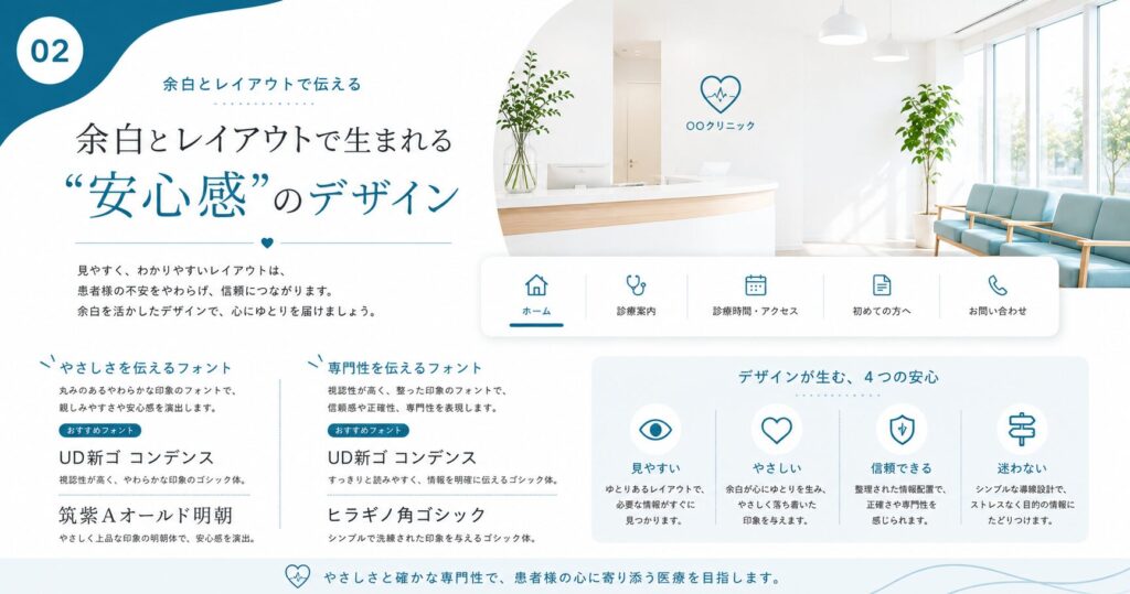 余白とレイアウトで生まれる“安心感”のデザイン