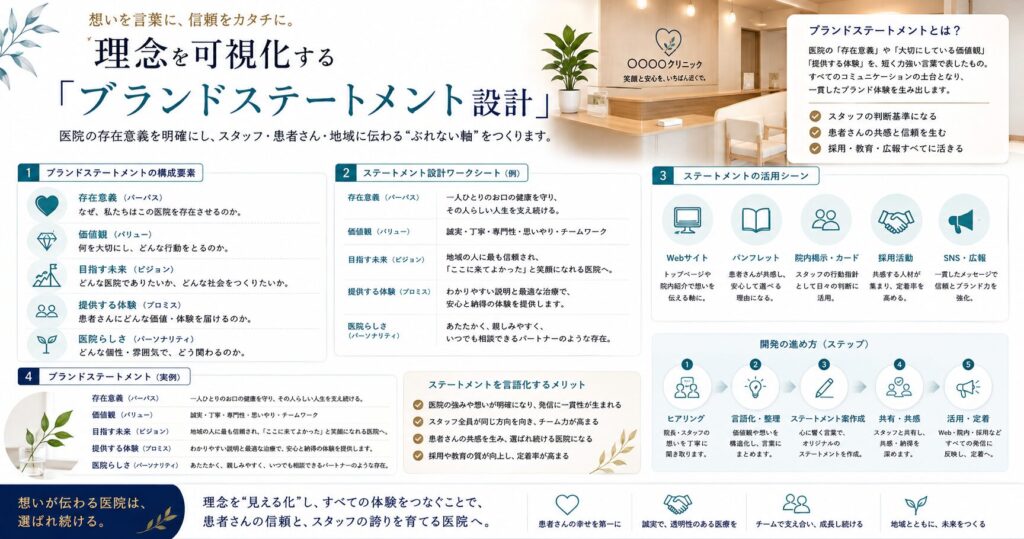 理念を可視化する「ブランドステートメント設計」