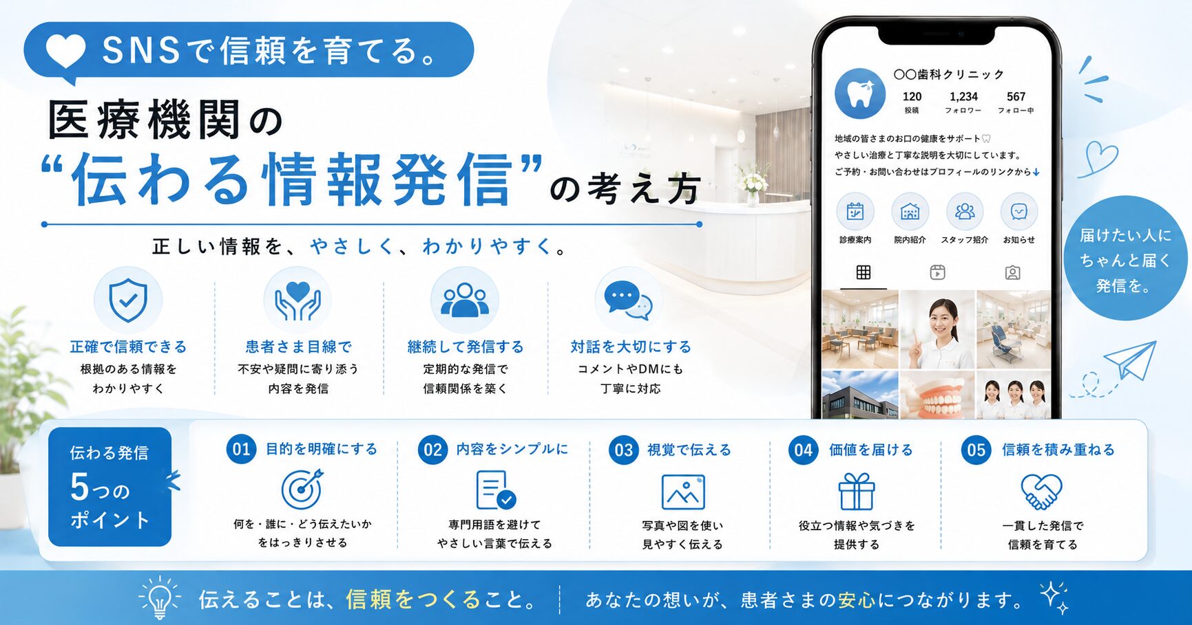 SNSで信頼を育てる。医療機関の“伝わる情報発信”の考え方