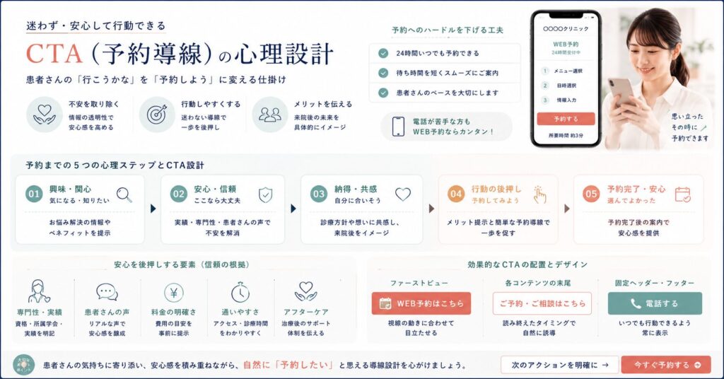CTA（予約導線）の心理設計