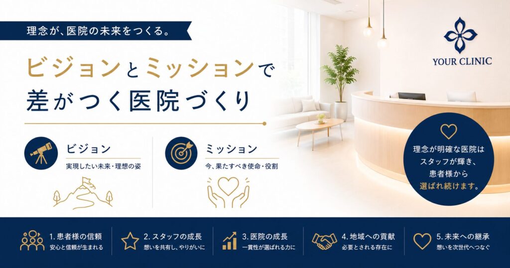 “ビジョン”と“ミッション”で差がつく医院づくり