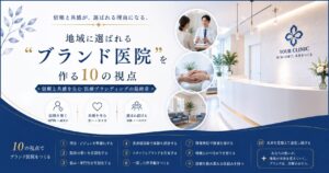 “地域に選ばれるブランド医院”を作る10の視点|信頼と共感を生む医療ブランディングの最終章