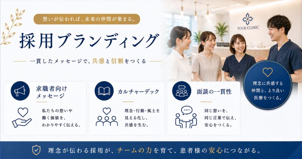 採用ブランディング（求職者向けメッセージ・カルチャーデック・面談の一貫性）