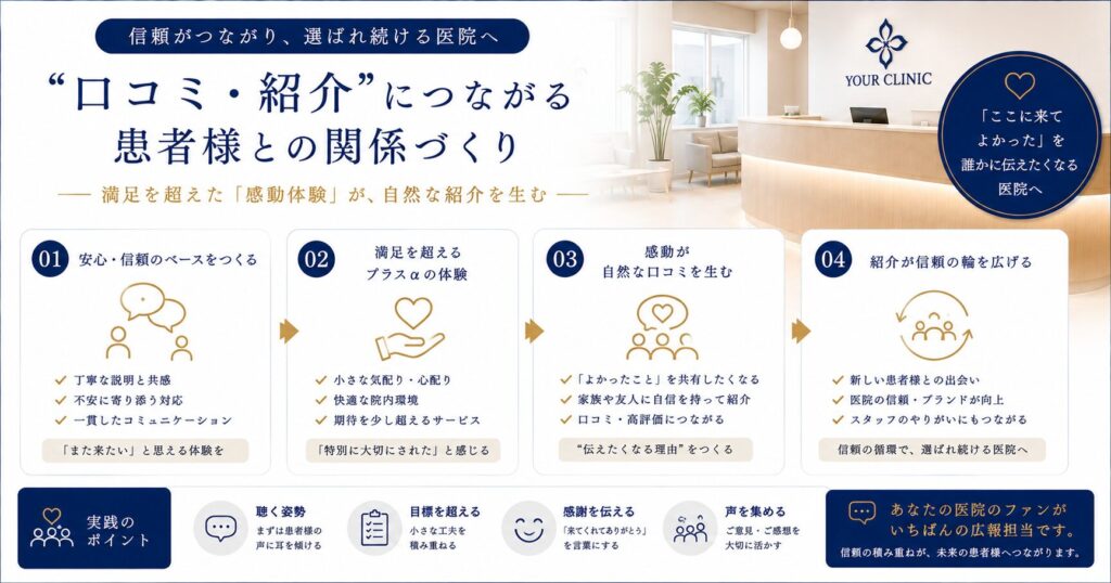 口コミ・紹介”につながる患者様との関係づくり