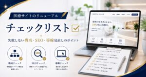 医療サイトのリニューアルチェックリスト｜失敗しない構成・SEO・導線見直しのポイント
