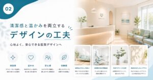 “清潔感と温かみ”を両立させるデザインの工夫