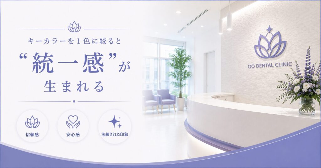 キーカラーを１色に絞ると“統一感”が生まれる