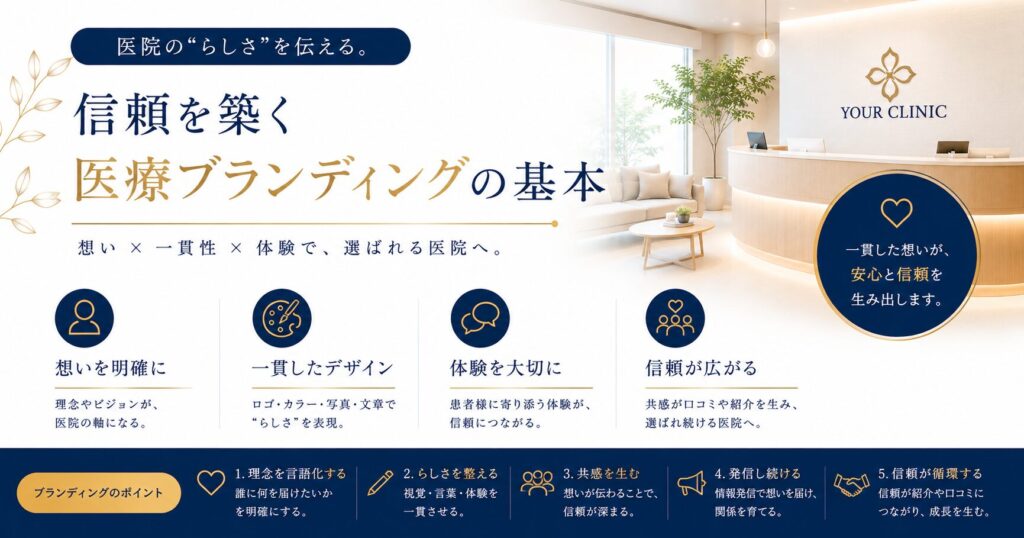 医院の“らしさ”を伝える。信頼を築く医療ブランディングの基本