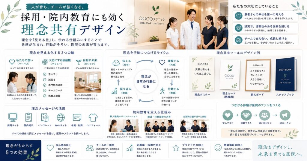 採用・院内教育にも効く「理念共有デザイン」