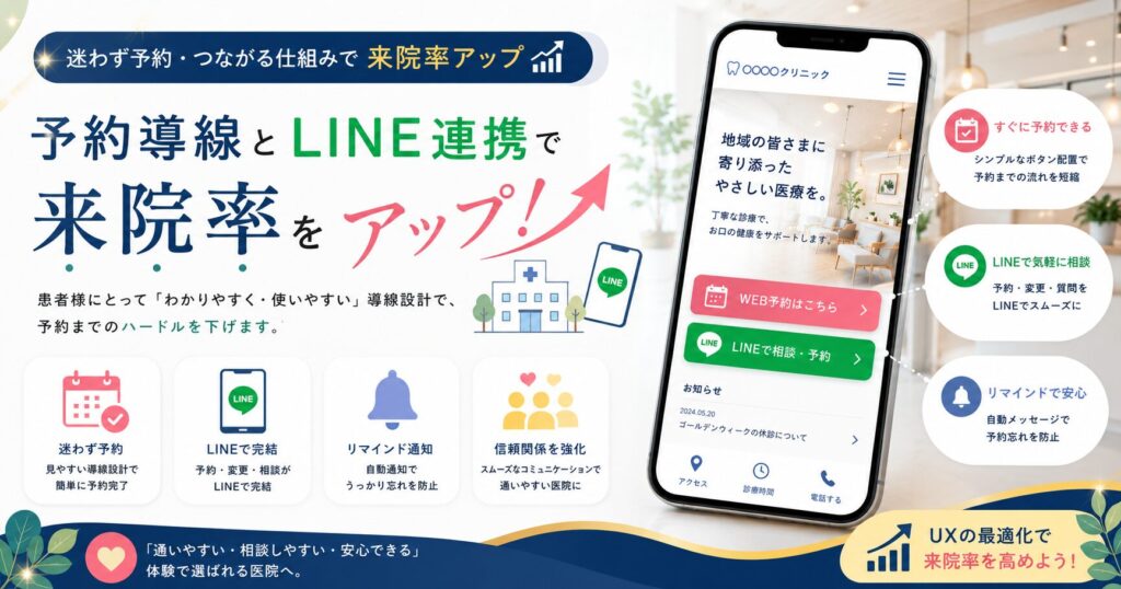 予約導線とLINE連携の最適化｜来院率を高めるUX設計とコミュニケーション戦略